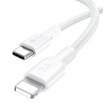 Cable USB Tipo C a Lightning de 1 Metro, Color Blanco, CAB273