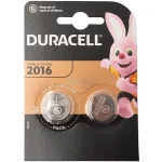 Par de Baterías Tipo Botón CR2016 3V, Duracell