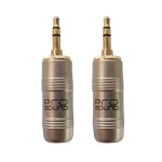 Par de Plug de Audio Estéreo 3.5mm Jumbo, Metálico