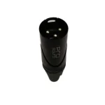 Par de Plugs XLR Macho de 3 Pines, Color Negro