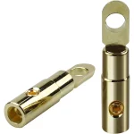 Par de Terminales de Argolla No. 4 con Tornillo