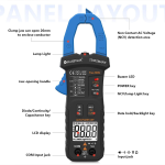 Pinza Amperimétrica Smart HoldPeak 400A AC, 7200SMART - Image 5