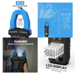 Pinza Amperimétrica Smart HoldPeak 400A AC, 7200SMART - Image 2