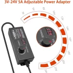 Adaptador de Alimentación Ajustable de 3-24VDC 5A con Pantalla, DMD-866 - Image 2