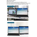 Monitor Portátil HD 1080P de 14”, Conexión USB C, P140 - Image 3