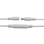 Conector Jack Macho de Alimentación 5.5x2.1mm con Cable, Color Blanco - Image 2