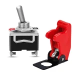 Switch de Palanca 2 Pines con Tapa y Retorno Automático, 15A 250VAC, On-Offf, KN3C-123-1