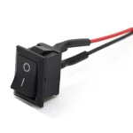 Switch Negro 2 Posiciones, 250V 6A, 125V 10A con Cables