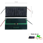 Mini Panel Solar de 40X80MM, 5.5V - Image 2