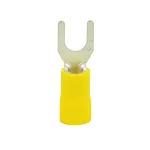 Terminal Eléctrica de Horquilla, Color Amarillo para Cable 10-12AWG, T-ST3