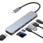 Hub USB Multifuncional Tipo C 7 en 1