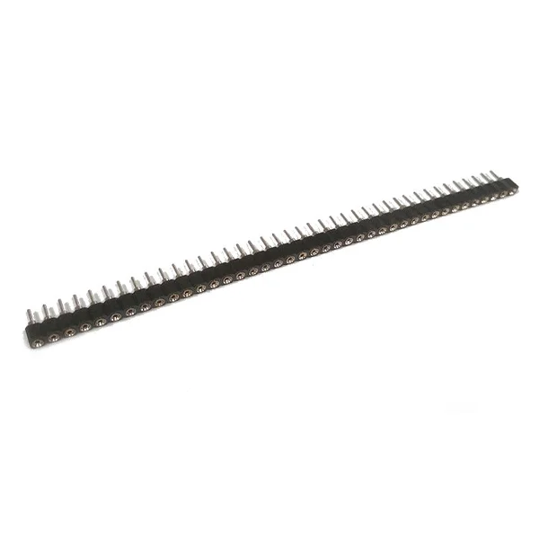 T-PIN40F Conector Header hembra, 2.54 mm, 40 pines Circulares, Una Fila - Image 1