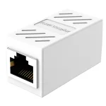 Unión de RJ45 a RJ45, Hembra-Hembra, Cat5E, Color Blanco