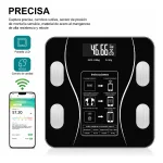 Balanza Digital de Hasta 180kg Compatible con Aplicación Bluetooth, Color Rosado - Image 2