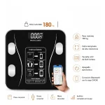 Balanza Digital de Hasta 180kg Compatible con Aplicación Bluetooth, Color Rosado - Image 6