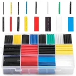 Caja con 580 Piezas de Termoencogible, Colores Variados, de Distintas Medidas