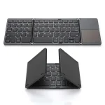 Mini Teclado Bluetooth Plegable Color Negro, B033
