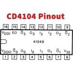 Traductor de Nivel de Voltaje Cuádruple de Bajo a Alto, CMOS 4104B - Image 2