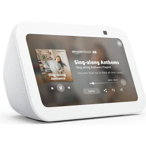 Amazon Echo Show 5 con Pantalla Inteligente, Color Blanco Glaciar