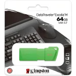 Memoria USB Kingston DataTraveler Exodia M 3.2 de 64GB, Neon Verde - Image 3
