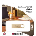Memoria USB Kingston DataTraveler SE9 G3 3.2 de 64GB, Dorado - Image 3