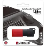 Memoria USB Kingston DataTraveler Exodia M 3.2 de 128GB, Negro/Rojo - Image 3