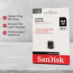 Memoria USB SanDisk Ultra Fit 3.0 de 64GB, Negro - Image 3
