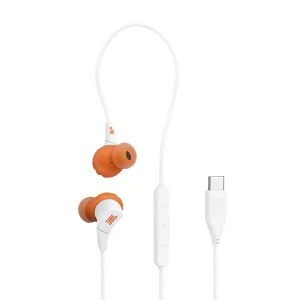 Audífonos con Cable Tipo C y Micrófono, Color Blanco, JBL ENDURANCE RUN 3C