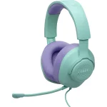 Audífonos Gaming con con Cable 3.5mm y Micrófono Desmontable, Color Cyan, JBL QUANTUM 100 M2