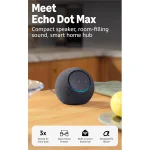 Bocina Inteligente Amazon Echo Dot Max con Alexa, Color Negro - Image 2