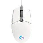 Mouse Gamer Logitech G203 Lightsync de 8000DPI, Color Blanco