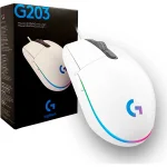 Mouse Gamer Logitech G203 Lightsync de 8000DPI, Color Blanco - Image 6