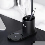 Lámpara Led de Escritorio con Portalápices y Base de Carga Inalámbrica, XTA-701 - Image 3