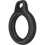 Soporte de Seguridad con Llavero para Apple AirTag, Color Negro (AirTag no está incluido)