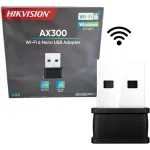 Adaptador USB Nano Wi-Fi 6 de 300Mbps 2.4 GHz AX300, HIKVISION DS-3WRU3X
