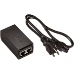Adaptador PoE de 24V 1A 24W, Color Negro