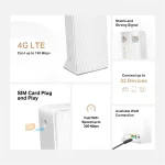 Router Inalámbrico 4G LTE de 300 Mbps, Mercusys MB110-4G - Image 3