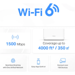 Paquete de 2 Puntos de Acceso WIFI 6 AX1500, Mercusys Halo H60X - Image 5