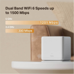 Paquete de 2 Puntos de Acceso WIFI 6 AX1500, Mercusys Halo H60X - Image 4